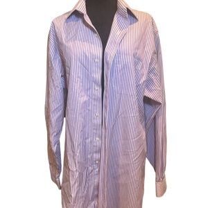 Brooks Brothers Regent Supima Cotton Purple & cream mens dress shirt size 17-35
